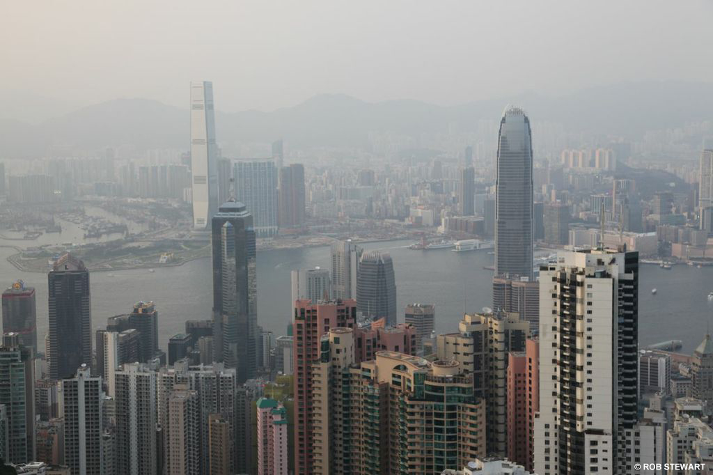 Atmospheric pollution causing smog