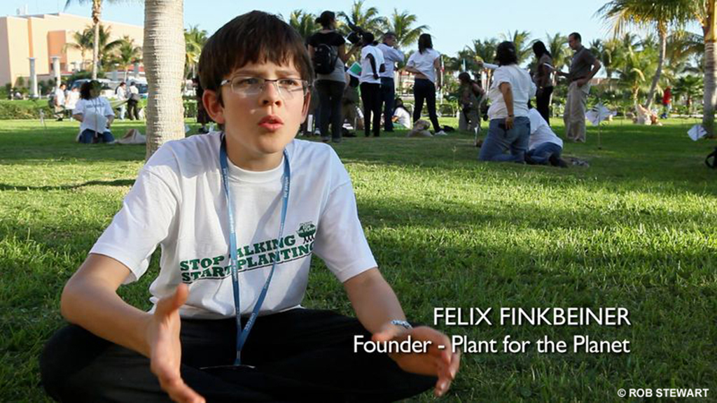 Felix Finkbeiner founder of Plant-for-the-planet