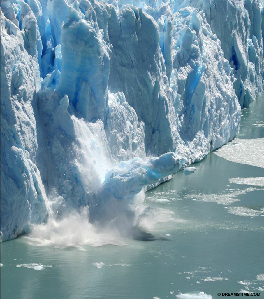 Glacier shelf collapse - Glacier shelf collapse, Patagonia, Argentina