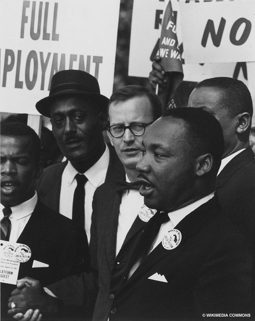 Martin luther king Jr. attending a civil rights march on Washington, D.C