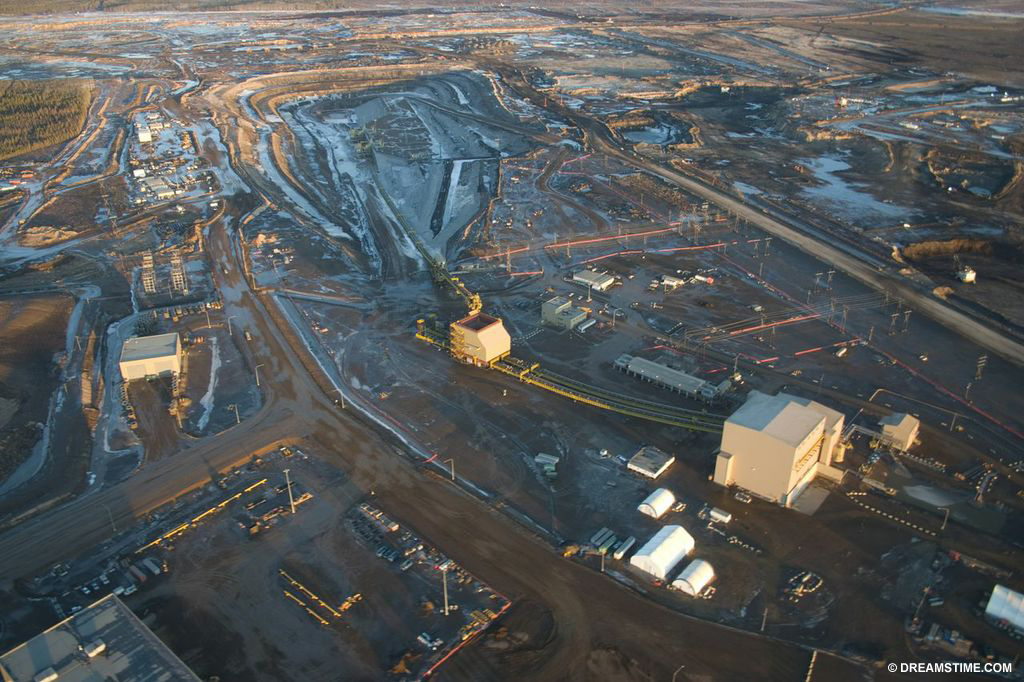 The extraction of oil from Alberta Tar Sands